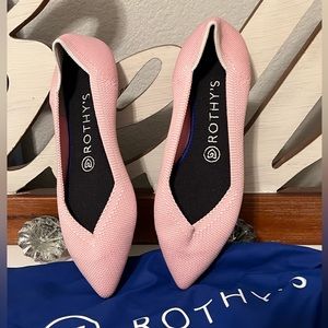 🦄 Rare Rothy’s Pink Birdseye Point Flats